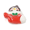 Animal Christmas Socking Theme Opaque Resin Decoden Cabochons RESI-S397-03B-1