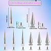 30 Sets 2 Style Alloy Rivets Set PALLOY-GF0001-07-2
