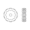 Preciosa® MAXIMA Crystal Multi-Stones Settings X-PRC-MA6-00030-S-3