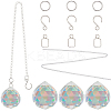 DIY Teardrop Crystal Chandelier Parts Making Findings DIY-SP0001-26-1