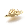 Brass Micro Pave Cubic Zirconia Pendants LS-KK-U061-12G-2
