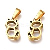Ion Plating(IP) 304 Stainless Steel Pendants STAS-Z006-06G-2