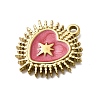 304 Stainless Steel Enamel Pendants STAS-I355-10G-02-2