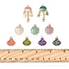 16Pcs 9 Styles Alloy Enamel Pendants ENAM-FP0002-66-2