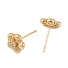 SHEGRACE Brass Micro Pave Cubic Zirconia Stud Earrings XGRQ4N782-711G-2