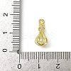 Brass Pave Clear Cubic Zirconia Pendants KK-L238-25G-3