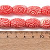Synthetic Coral Dyed Carved Beads Strands SH-CBAE713-02-2