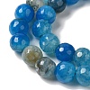 Dyed & Heated Natural Dragon Veins Agate Beads Strands G-P539-A01-17-4