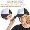 4Pcs 4 Styles Brass Link Baseball Cap Chain AJEW-GO00043-6