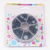 1Box ABS Plastic Imitation Pearl Dome Cabochons SACR-JP0001-25-3
