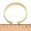 Brass Open Cuff Bangles BJEW-Z093-01G-5