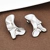 304 Stainless Steel Nuggets Stud Earrings EJEW-K268-77P-3