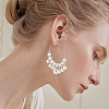 54Pcs 7 Styles Brass Hoop Earring Findings KK-BC0013-33P-5