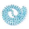 Transparent Glass Beads Strands LS-EGLA-T020-15C-3