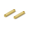 Rack Plating Brass Letter Connector Charms KK-C007-38G-I-3