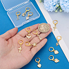 12Pcs Brass Micro Pave Clear Cubic Zirconia Shoes Charms HJEW-PH02500-3