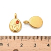 304 Stainless Steel Rhinestone Pendants STAS-K306-55G-3