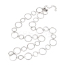 304 Stainless Steel 10MM and 14MM Ring Link Chain Necklaces NJEW-P343-02C-P-4