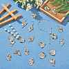30Pcs 6 Style 304 Stainless Steel Pendant STAS-SZ0002-70P-4