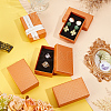 Cardboard Diamond Print Jewelry Storage Box CON-WH0084-79-5