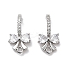 Brass with Cubic Zirconia Stud Earring Finding LS-KK-Q048-24P-1