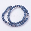 Natural Weathered Agate Beads Strands G-G589-6mm-07-2