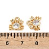Ocean Theme Brass Micro Pave Cubic Zirconia Charms X1-KK-F902-08E-G-3