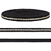 10 Yards Black Nylon Ribbon SRIB-WH0012-09A-1