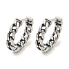 316 Surgical Stainless Steel Hoop Earrings for Women and Men EJEW-D096-15B-AS-1