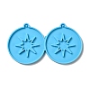 DIY Flat Round with Star Pendant Silicone Molds LS-DIY-I099-14-1