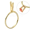 Zinc Alloy Cuff Ring Findings PALLOY-E005-01G-02-1