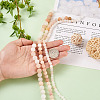 3 Strands 3 Style Natural Pink Aventurine Beads Strands G-YS0001-13-6