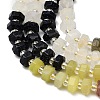 Synthetic Blue Goldstone & Natural Yellow Aventurine & Labradorite & Quartz Crystal & Lemon Jade & Strawberry Quartz & Unakite Beads Strands G-G317-A02-3x6mm-5
