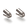 Tarnish Resistant 304 Stainless Steel Folding Crimp Ends X-STAS-G122-09P-B01-1