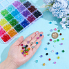 24 Colors Transparent Acrylic Beads TACR-PH0001-93A-3