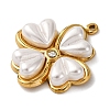 304 Stainless Steel Rhinestone Pendants STAS-L299-03G-2