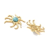 Dyed Synthetic Turquoise Sea Animal Pendants STAS-H483-33C-G-2