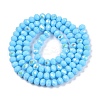 Electroplate Opaque Solid Color Glass Beads Strands LS-EGLA-A044-P4mm-L08-3