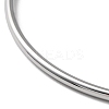 Non-Tarnish 304 Stainless Steel Simple Plain Bangle for Women BJEW-F461-01A-P-3