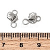 304 Stainless Steel Hook Clasps STAS-Z179-07P-3