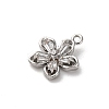 Brass Micro Pave Cubic Zirconia Charms LS-KK-D371-04E-P-2