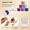 6 Rolls 6 Colors 6-Ply Polyester Metallic Thread OCOR-TA0003-11C-4
