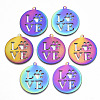 Ion Plating(IP) 201 Stainless Steel Pet Pendants LS-X-STAS-R114-005-1