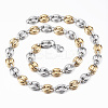 Two Tone 201 Stainless Steel Jewelry Sets SJEW-F157-05GP-3
