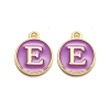 Golden Plated Alloy Enamel Charms LS-ENAM-Q437-12E-1