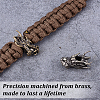 2Pcs 2 Colors Brass Pendants KK-OC0001-58-4