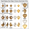 90Pcs 15 Style Tibetan Style Alloy Pendants TIBEP-SC0002-13-2