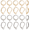 80Pcs 4 Style 304 Stainless Steel Leverback Earring Findings STAS-BBC0003-77-1