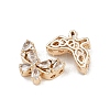 Brass Pave Cubic Zirconia Multi-Strand Butterfly Links KK-K407-30G-01-2