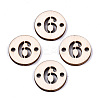 Unfinished Natural Poplar Wood Links Connectors WOOD-S045-138A-6-1